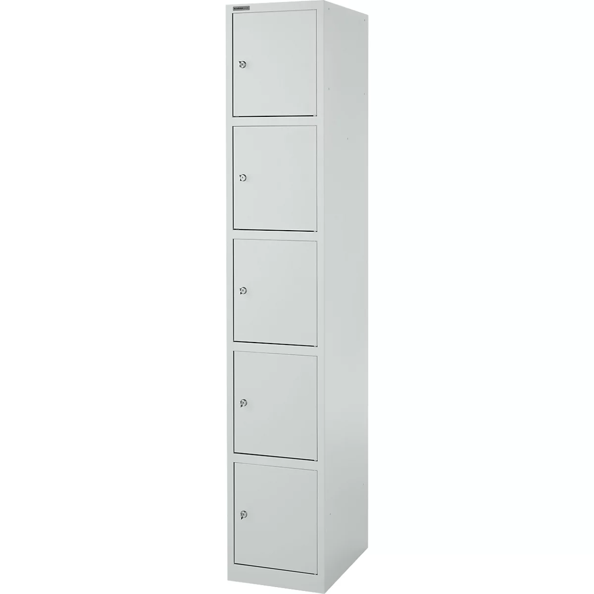 Schäfer Shop Select Columna de armario S4/5, con cerradura de cilindro, gris claro