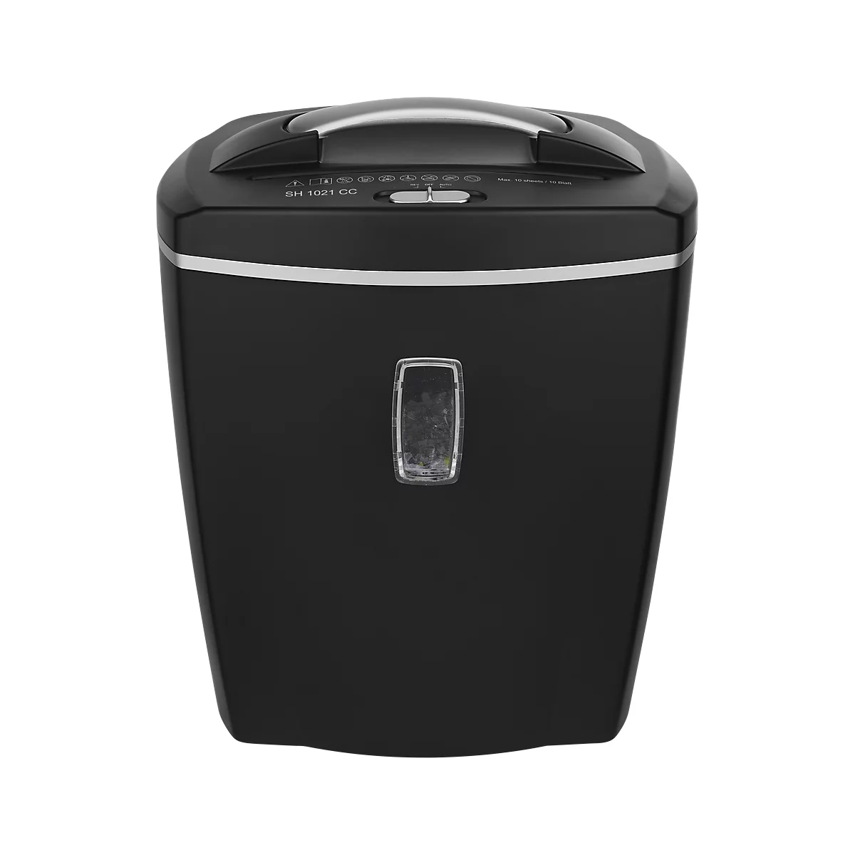 Schäfer Shop Select Destructeur de documents SH 1021 CC, coupe de particules 5 x 18 mm, P-4, 21 litres, 10 feuilles ou 1 CD