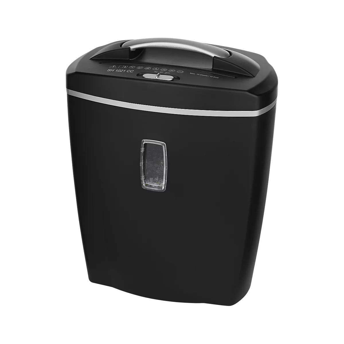 Schäfer Shop Select Destructeur de documents SH 1021 CC, coupe de particules 5 x 18 mm, P-4, 21 litres, 10 feuilles ou 1 CD