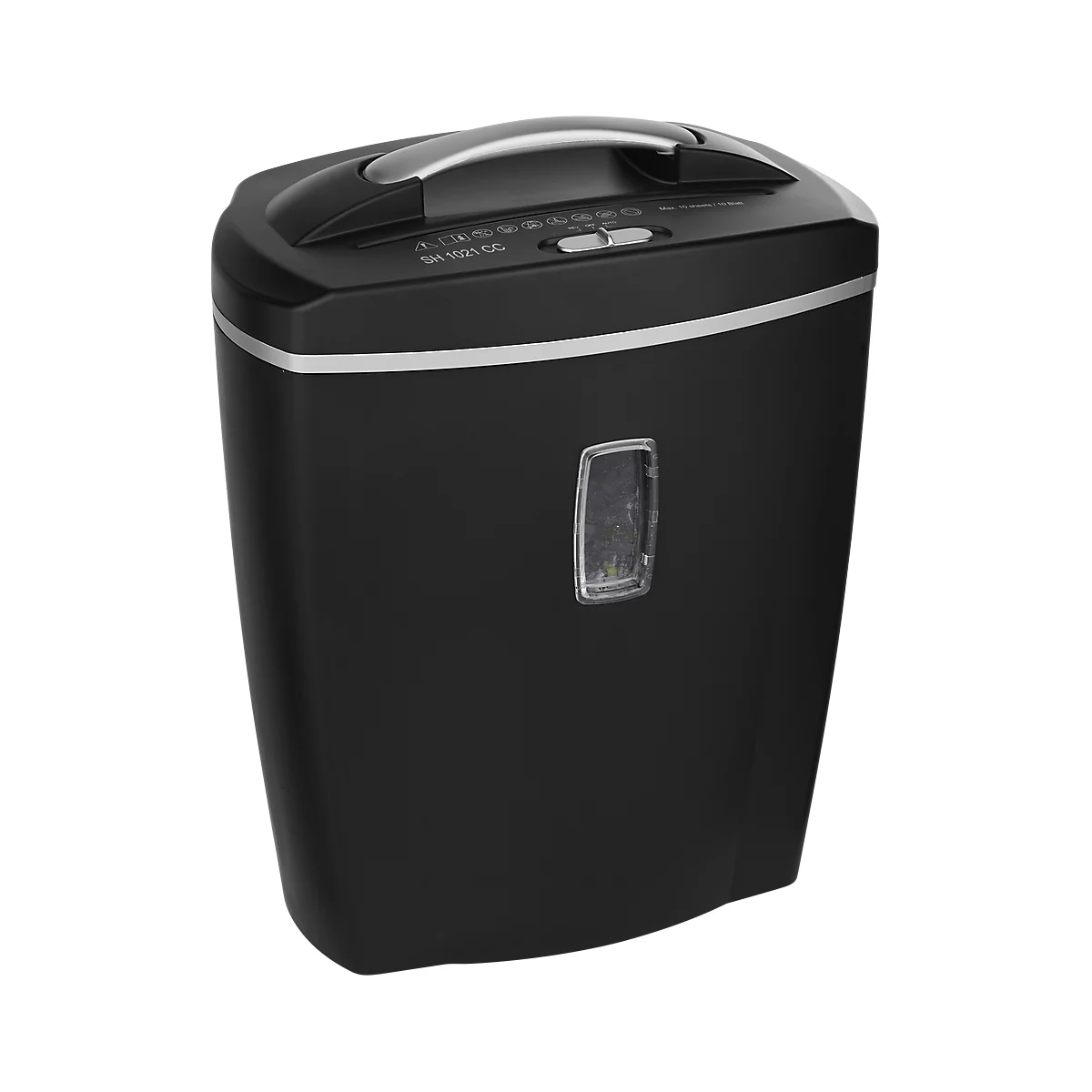 Schäfer Shop Select Destructeur de documents SH 1021 CC, coupe de particules 5 x 18 mm, P-4, 21 litres, 10 feuilles ou 1 CD