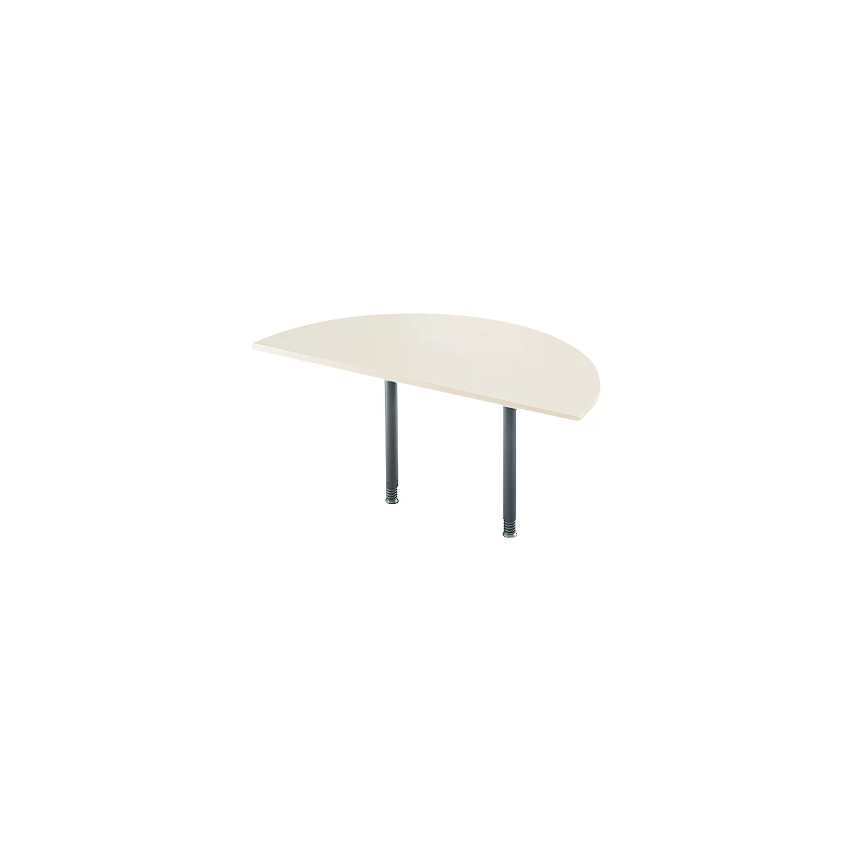 Schäfer Shop Select ERGOSTYLE aanbouwtafel, 1/2 cirkel, ahorn decor/antraciet