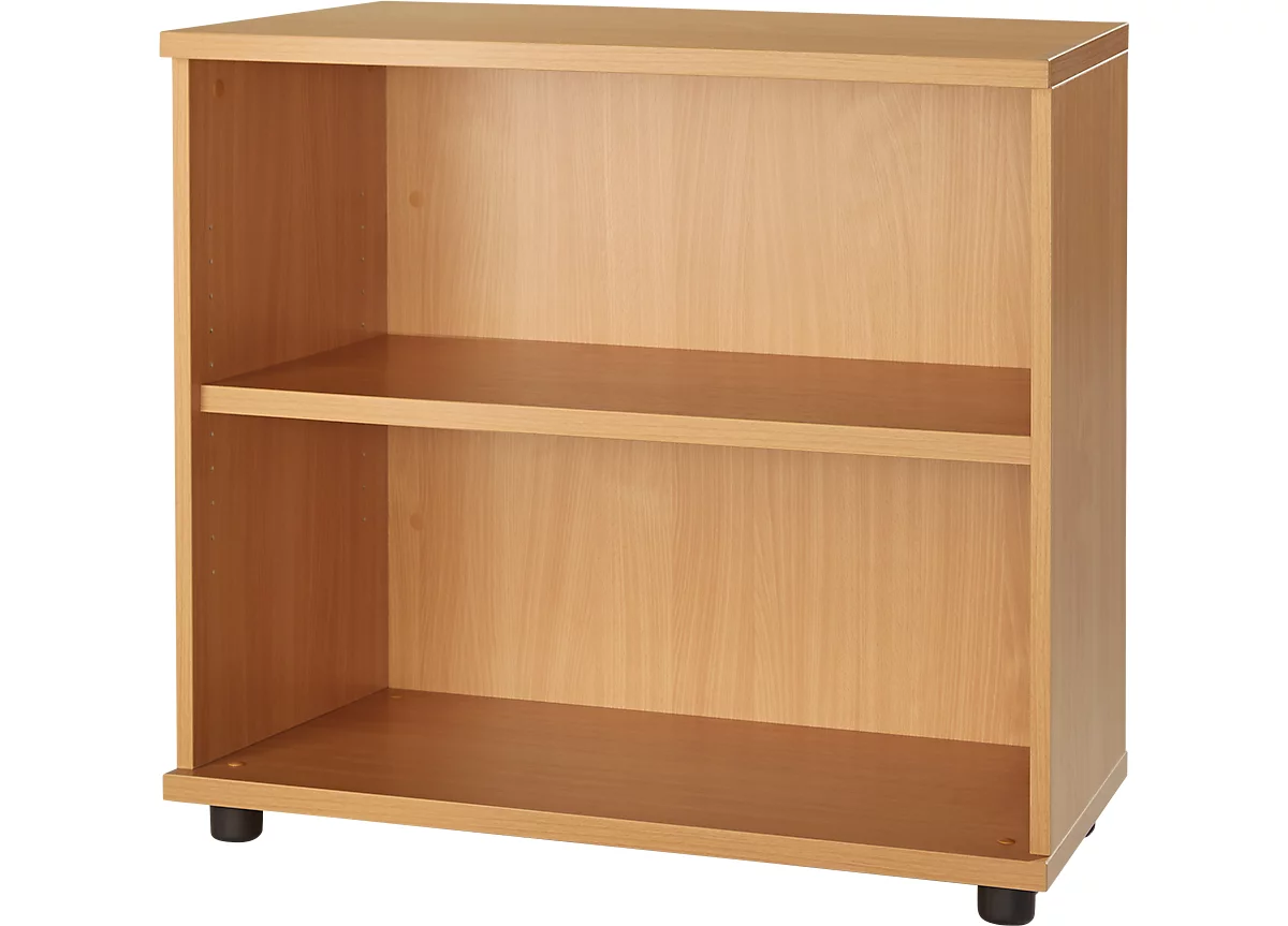 Schäfer Shop Select Estantería auxiliar, de madera, 2 estantes, An 800 x P 421 x Al 750 mm, haya