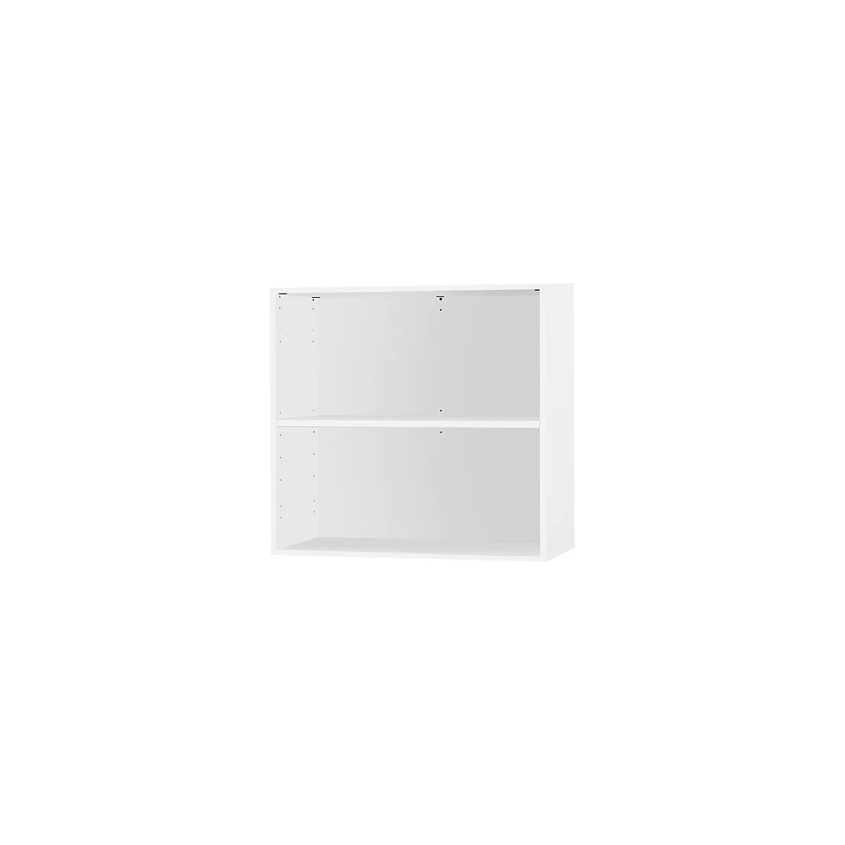 Schäfer Shop Select Estantería auxiliar/superior, 2 alturas de archivo, An 800 x P 420 x Al 726 mm, blanco