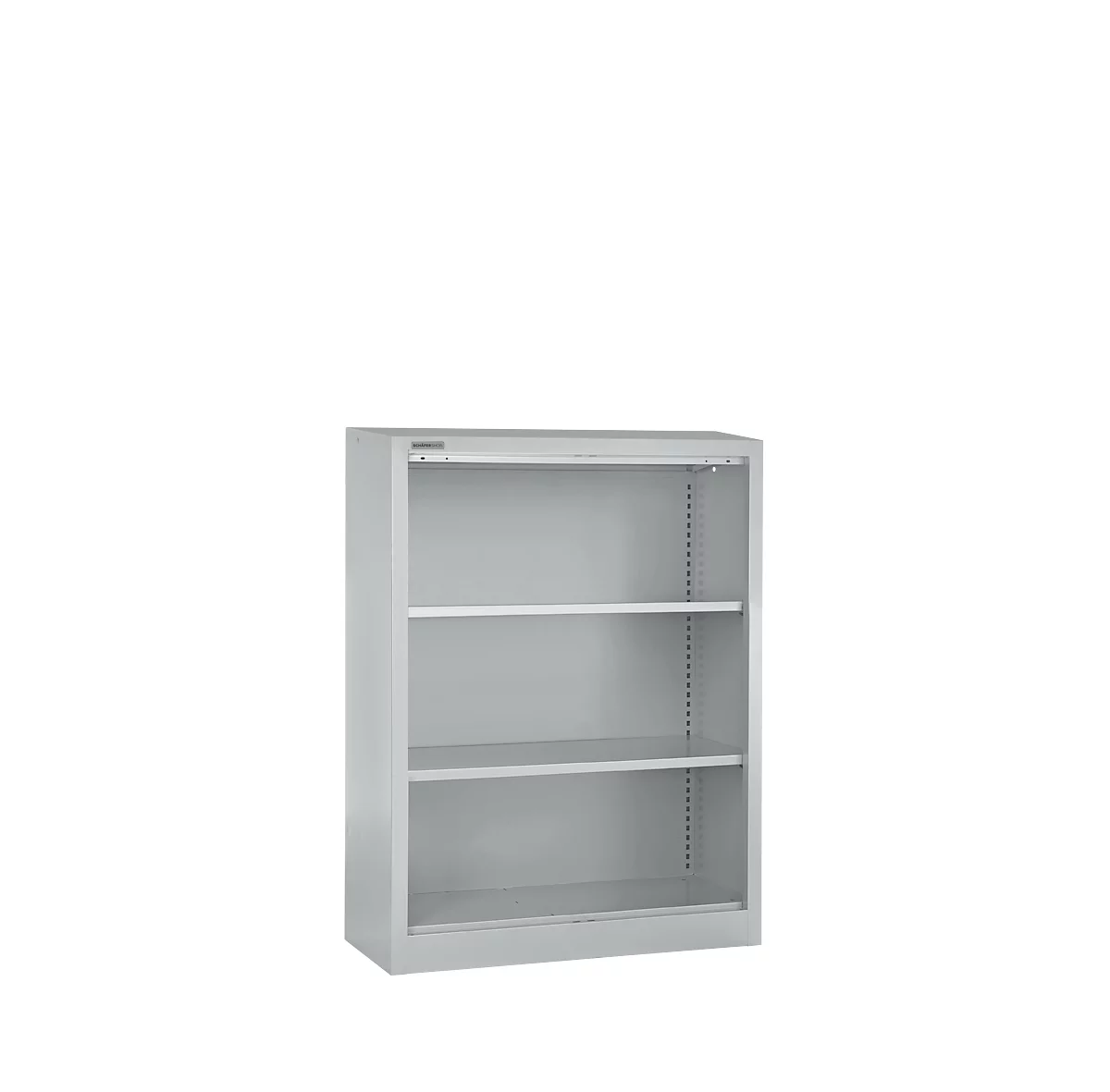 Schäfer Shop Select Estantería de acero MS iCONOMY, 3 alturas de archivo, An 800 x P 400 x Al 1215 mm, aluminio blanco RAL 9006