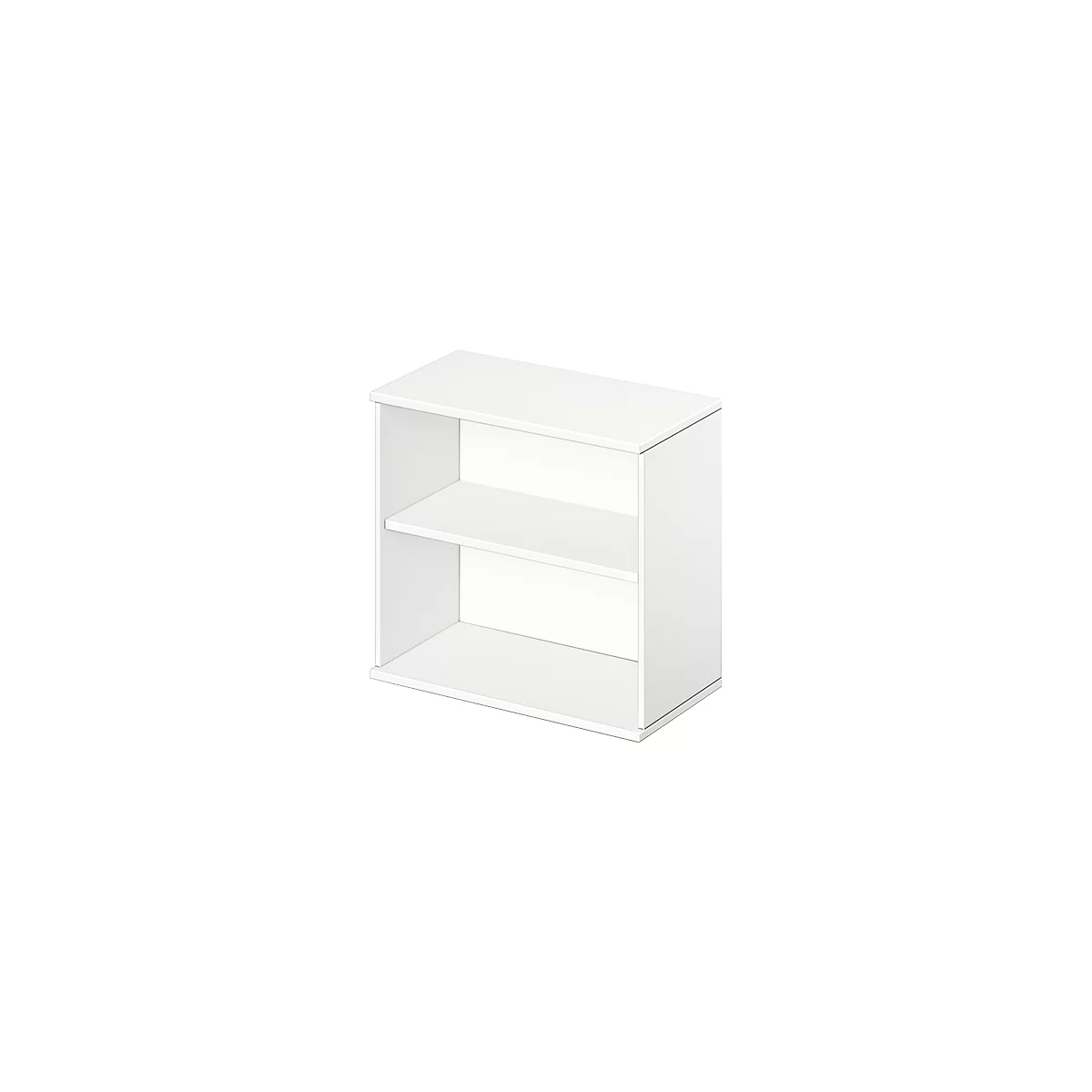 Schäfer Shop Select Étagère à poser LOGIN, 2 hauteurs de classeurs, L 800 x P 420 x H 726 mm, blanc