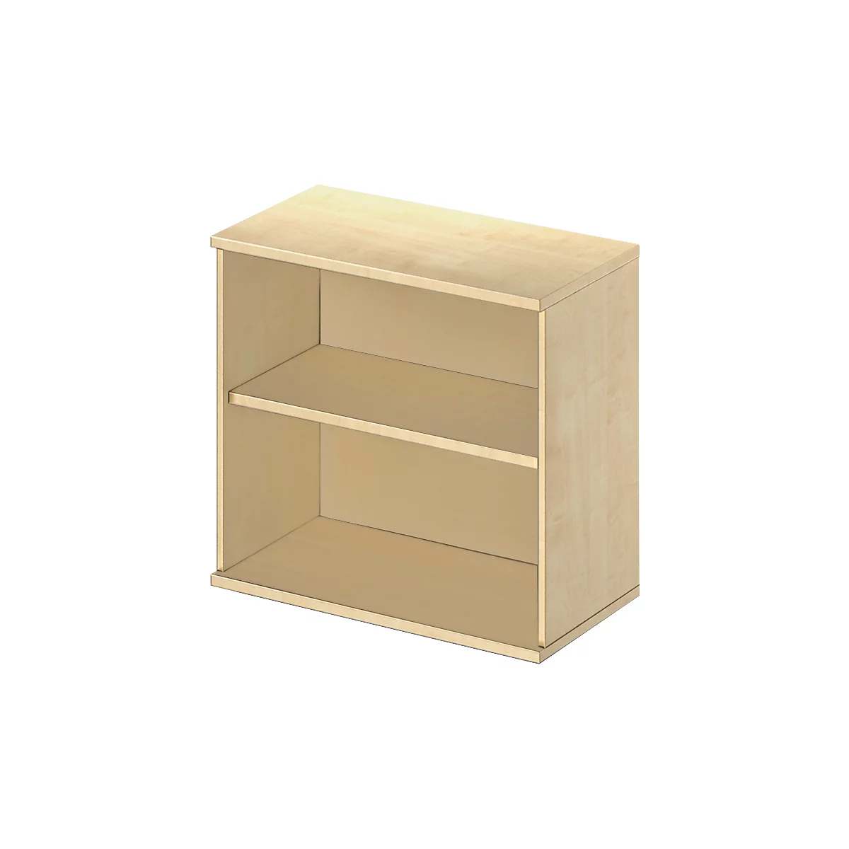Schäfer Shop Select Étagère à poser LOGIN, 2 hauteurs de classeurs, L 800 x P 420 x H 726 mm, décor érable