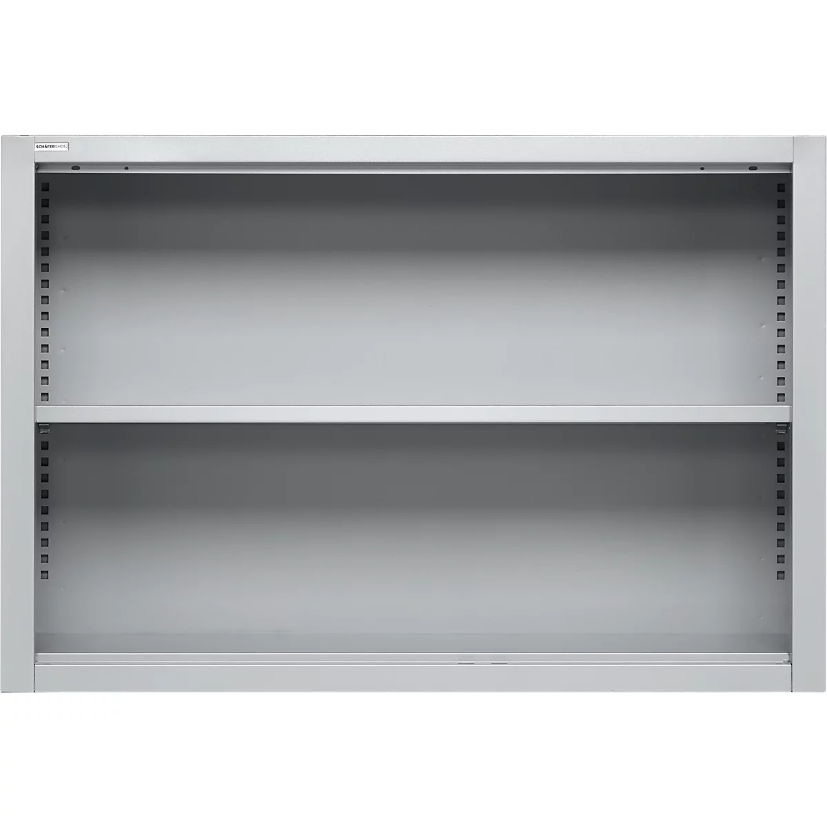 Schäfer Shop Select Étagère à poser MS, 2 HC, L 1200 x P 400 x H 800 mm, tôle d'acier, aluminium blanc