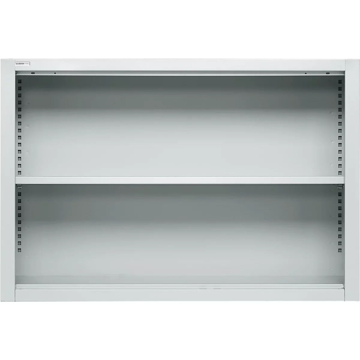 Schäfer Shop Select Étagère à poser MS, 2 HC, L 1200 x P 400 x H 800 mm, tôle d'acier, gris clair