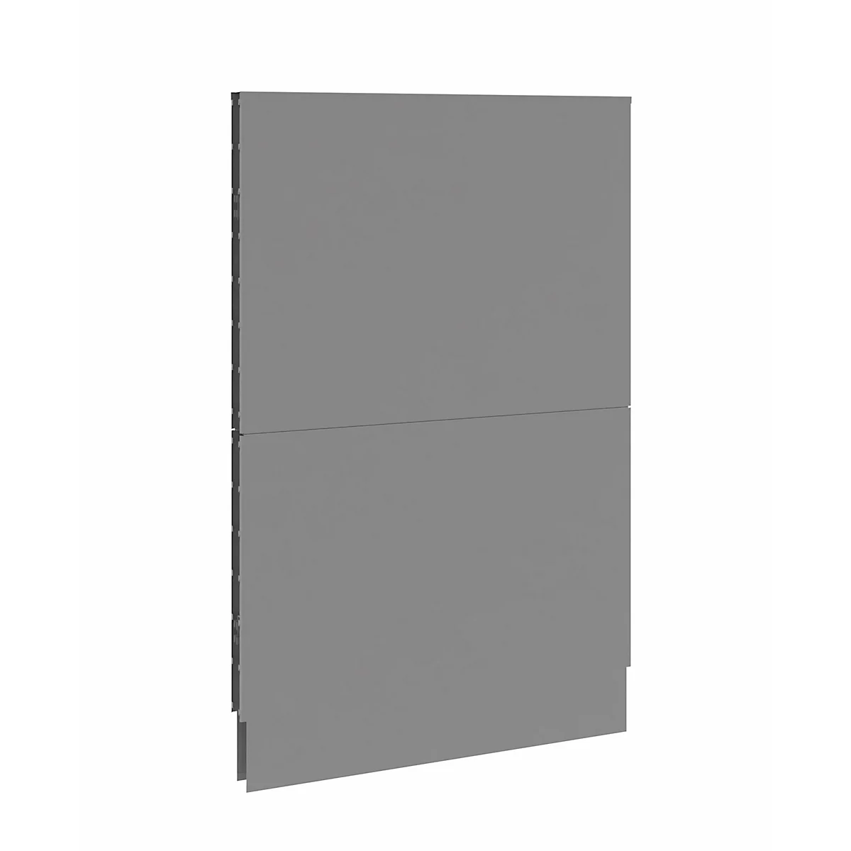 Schäfer Shop Select Geluidsisolatie Scheidingswand, verrijdbaar, verbindingspaneel, B 1250 x D 740 x H 2000 mm, stofgrijs RAL 7037