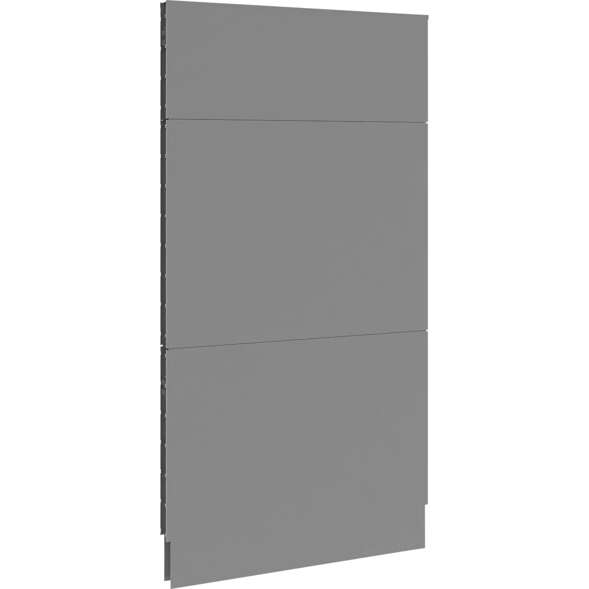 Schäfer Shop Select geluidsisolerende scheidingswand, verrijdbaar, aansluitpaneel, B 1250 x D 740 x H 2500 mm, stofgrijs RAL 7037