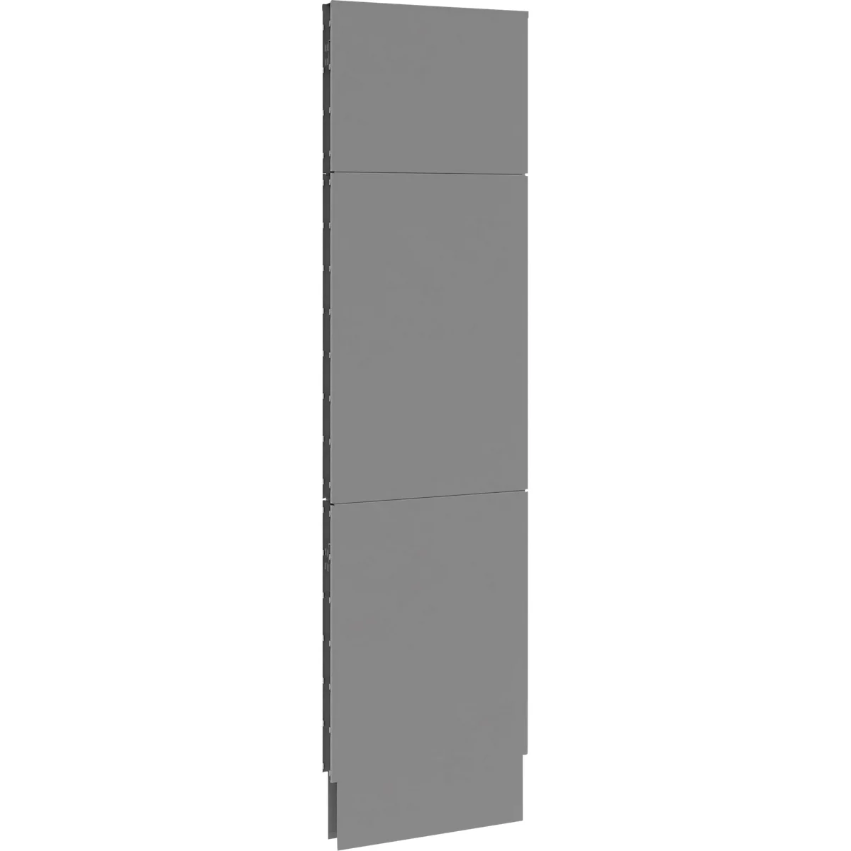 Schäfer Shop Select geluidsisolerende scheidingswand, verrijdbaar, aansluitpaneel, B 625 x D 740 x H 2500 mm, stofgrijs RAL 7037
