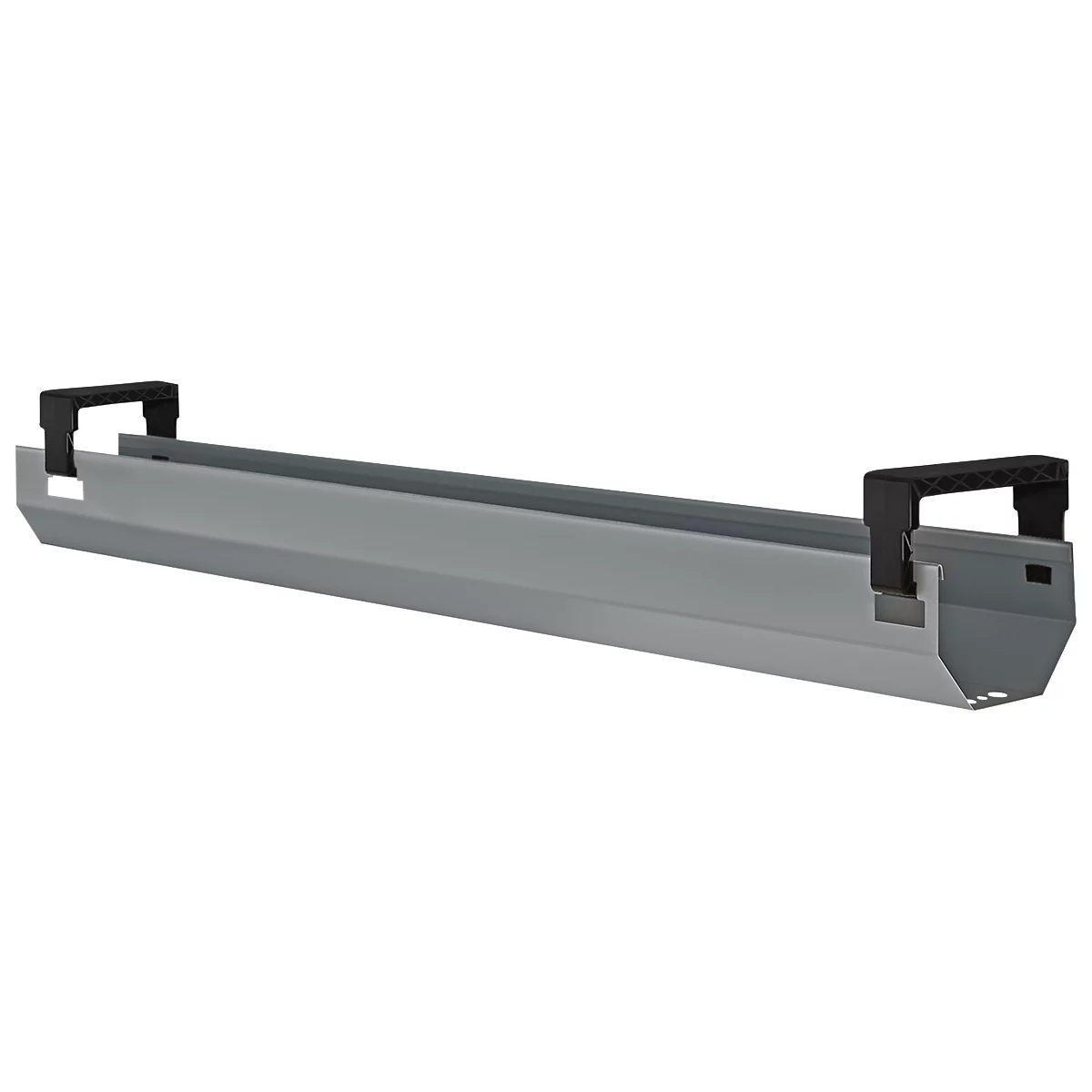 Schäfer Shop Select Kabelkanal, abklappbar, teleskopierbar im Bereich von 1024-1624 mm, Metall, weißaluminium