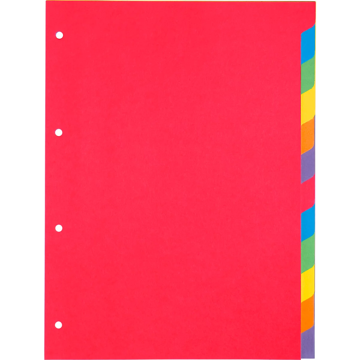 Schäfer Shop Select kartonnen index, set van 5, 4-gaats gestanst, 160 g/m² gerecycled karton, 12 st.