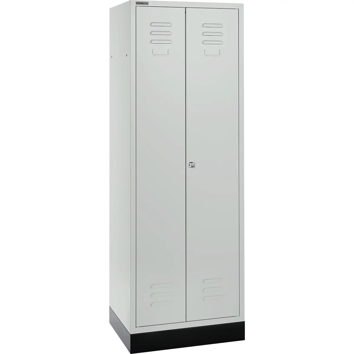 Schäfer Shop Select Kledinglocker, met cilinderslot lichtgrijs/lichtgrijs