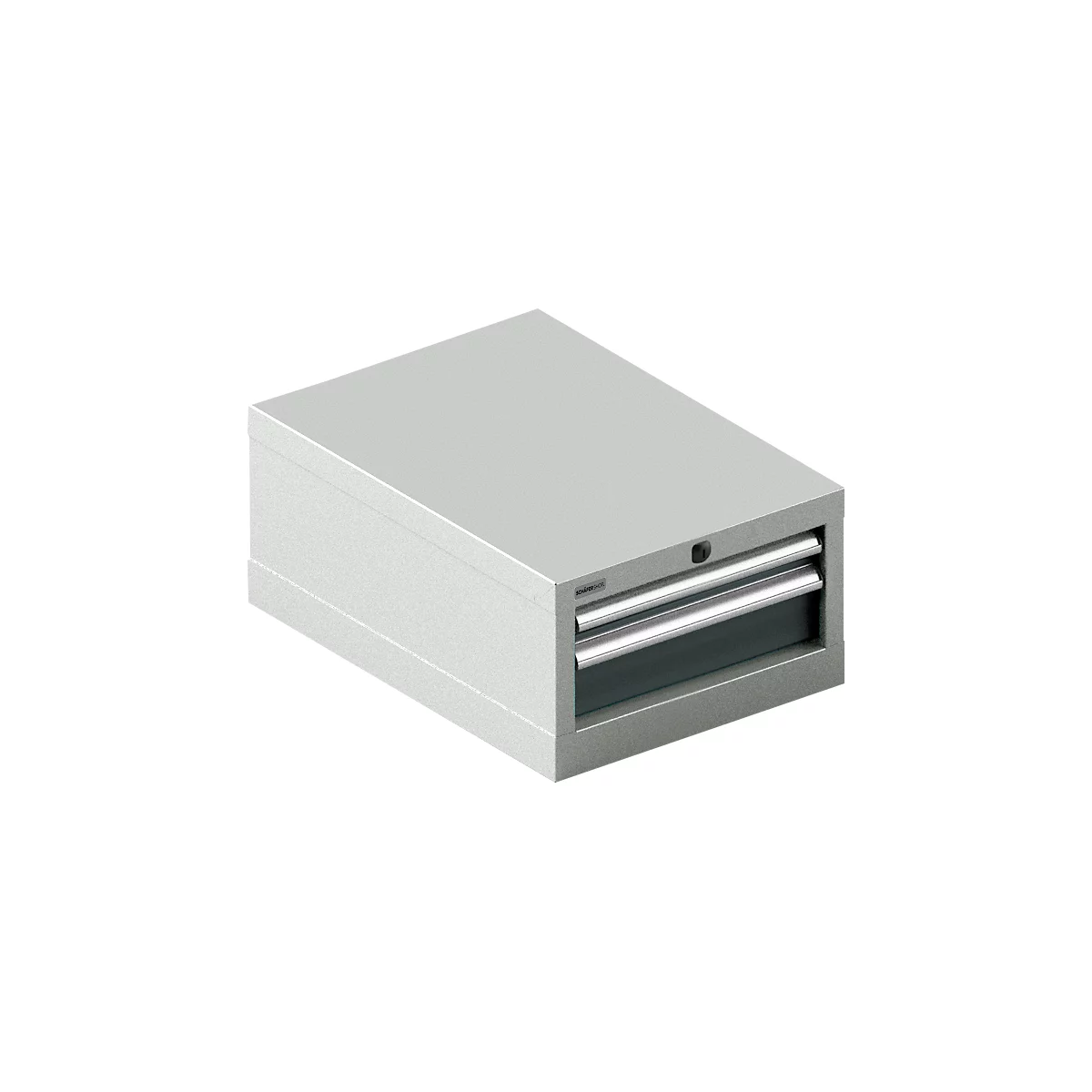 Schäfer Shop Select ladekast 18-27, 2 laden (H 50/100mm), tot 200 kg, B 411 x D 572 x H 250 mm, antracietgrijs/lichtgrijs