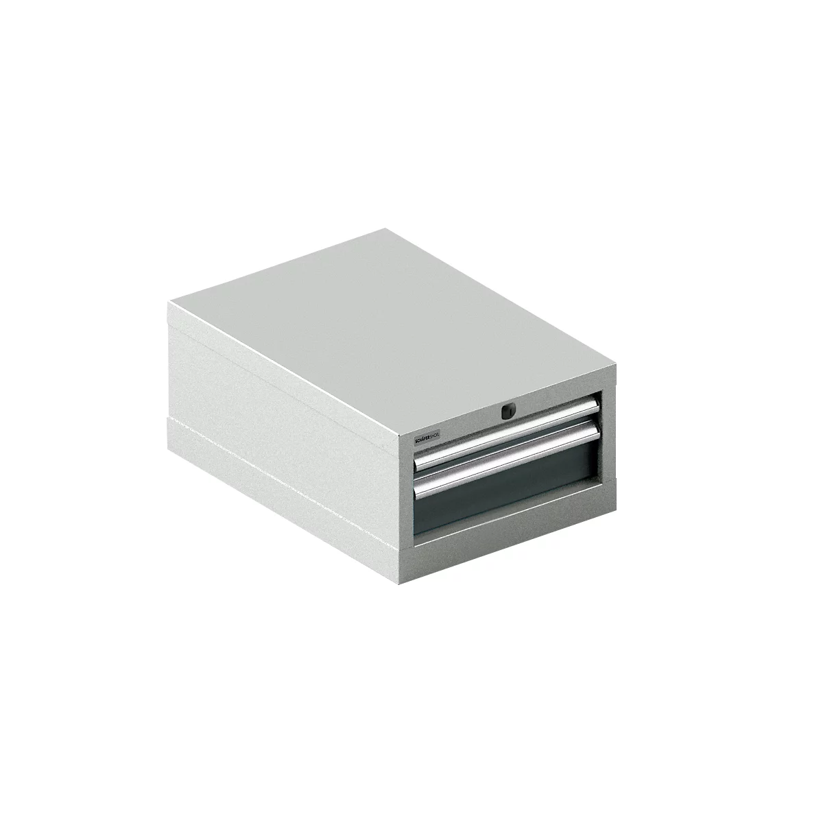 Schäfer Shop Select ladekast 18-27, 2 laden (H 50/100mm), tot 75 kg, B 411 x D 572 x H 250 mm, antracietgrijs/lichtgrijs