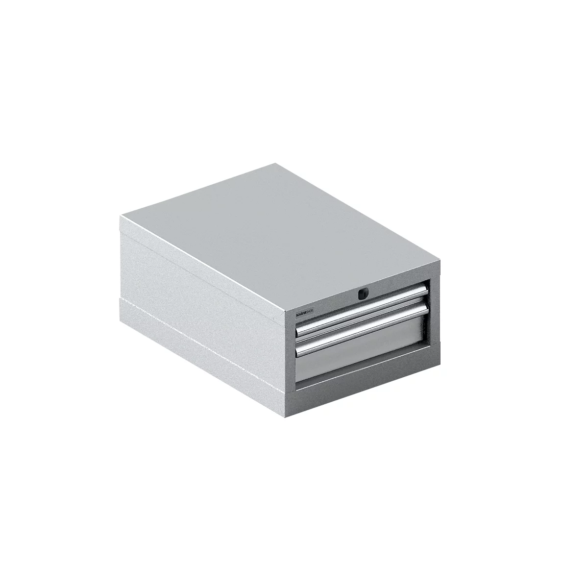 Schäfer Shop Select ladekast 18-27, 2 laden (H 50/100mm), tot 75 kg, B 411 x D 572 x H 250 mm, blank alu.-kleurig/blank alu.-kleurig
