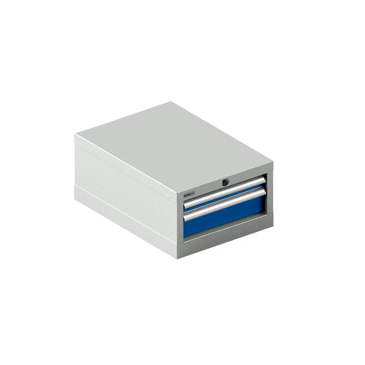Schäfer Shop Select ladekast 18-27, 2 laden (H 50/100mm), tot 75 kg, B 411 x D 572 x H 250 mm, gentiaanblauw/lichtgrijs