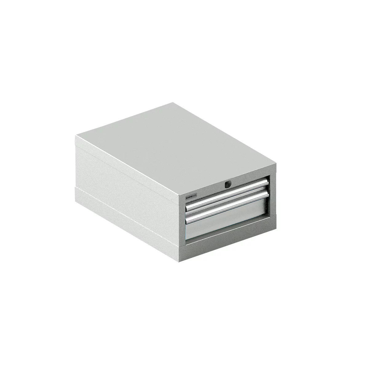 Schäfer Shop Select ladekast 18-27, 2 laden (H 50/100mm), tot 75 kg, B 411 x D 572 x H 250 mm, lichtgrijs/lichtgrijs
