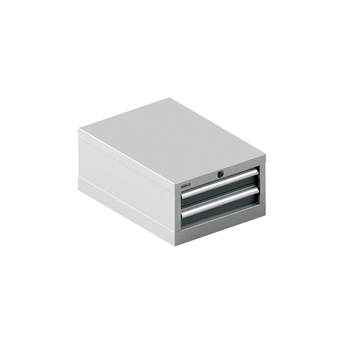Schäfer Shop Select ladekast 18-27, 2 laden (H 75/75mm), tot 200 kg, B 411 x D 572 x H 250 mm, antracietgrijs/lichtgrijs
