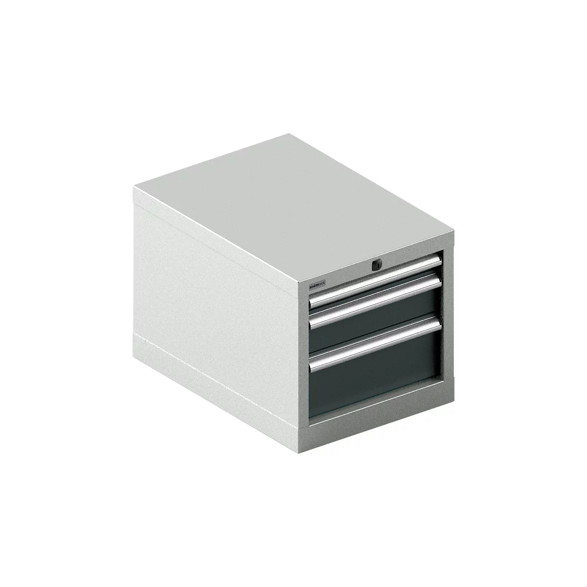 Schäfer Shop Select ladekast 18-27, 3 laden (H 50/100/150mm), tot 200 kg, B 411 x D 572 x H 400 mm, antracietgrijs/lichtgrijs