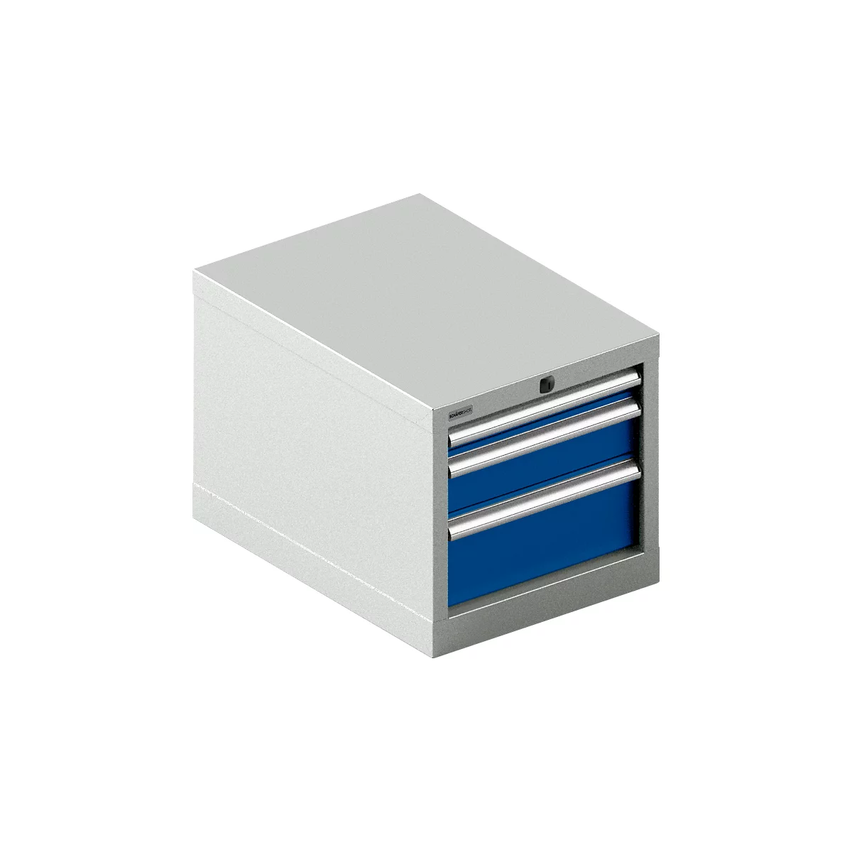Schäfer Shop Select ladekast 18-27, 3 laden (H 50/100/150mm), tot 200 kg, B 411 x D 572 x H 400 mm, gentiaanblauw/lichtgrijs