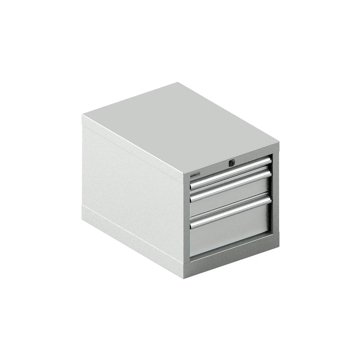 Schäfer Shop Select ladekast 18-27, 3 laden (H 50/100/150mm), tot 200 kg, B 411 x D 572 x H 400 mm, lichtgrijs/lichtgrijs