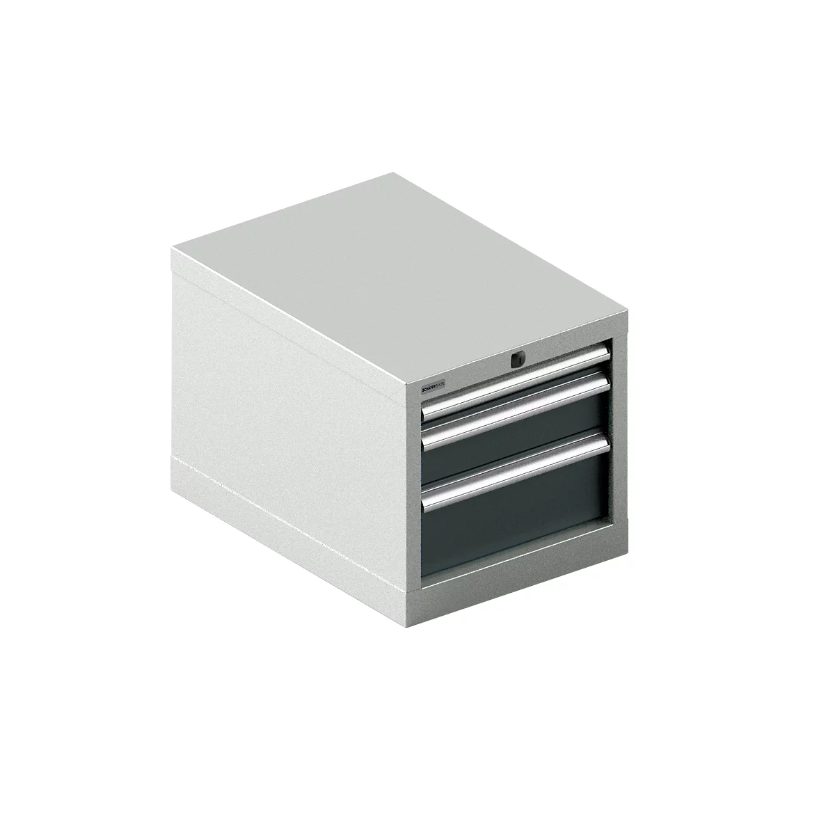 Schäfer Shop Select ladekast 18-27, 3 laden (H 50/100/150mm), tot 75 kg, B 411 x D 572 x H 400 mm, antracietgrijs/lichtgrijs