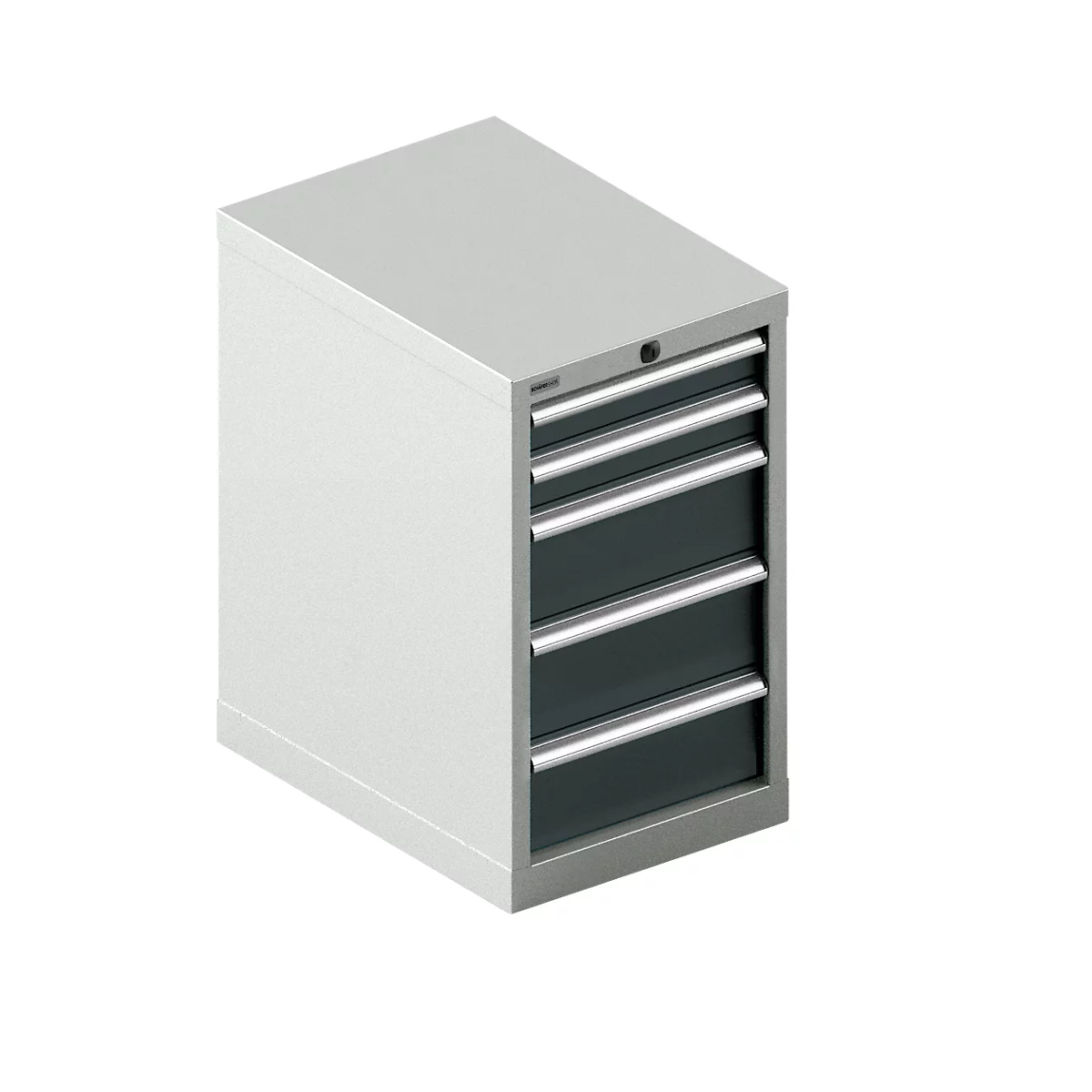 Schäfer Shop Select ladekast 18-27, 5 laden, tot 200 kg, B 411 x D 572 x H 700 mm, antracietgrijs/lichtgrijs
