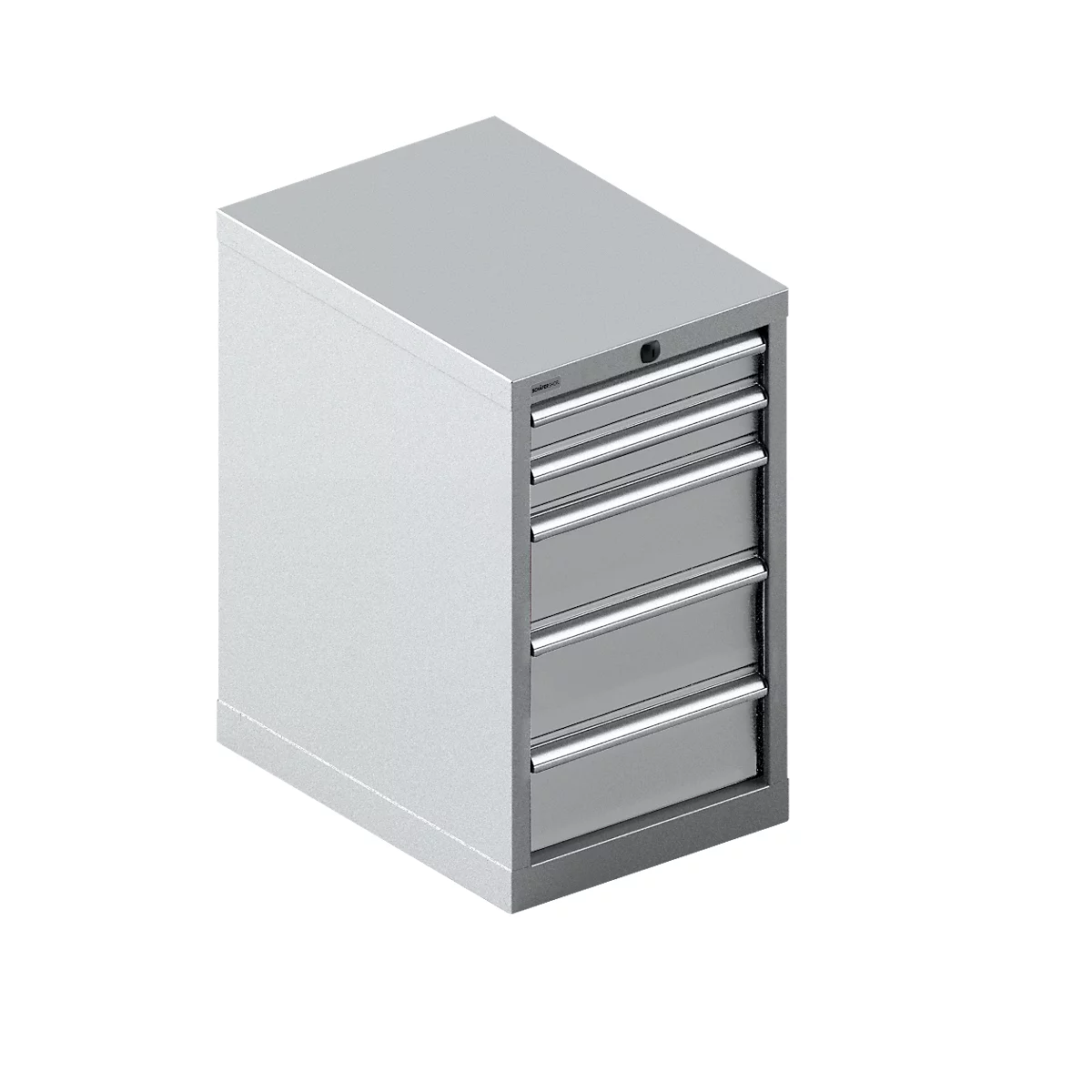 Schäfer Shop Select ladekast 18-27, 5 laden, tot 75 kg, B 411 x D 572 x H 700 mm, blank alu.-kleurig/blank alu.-kleurig