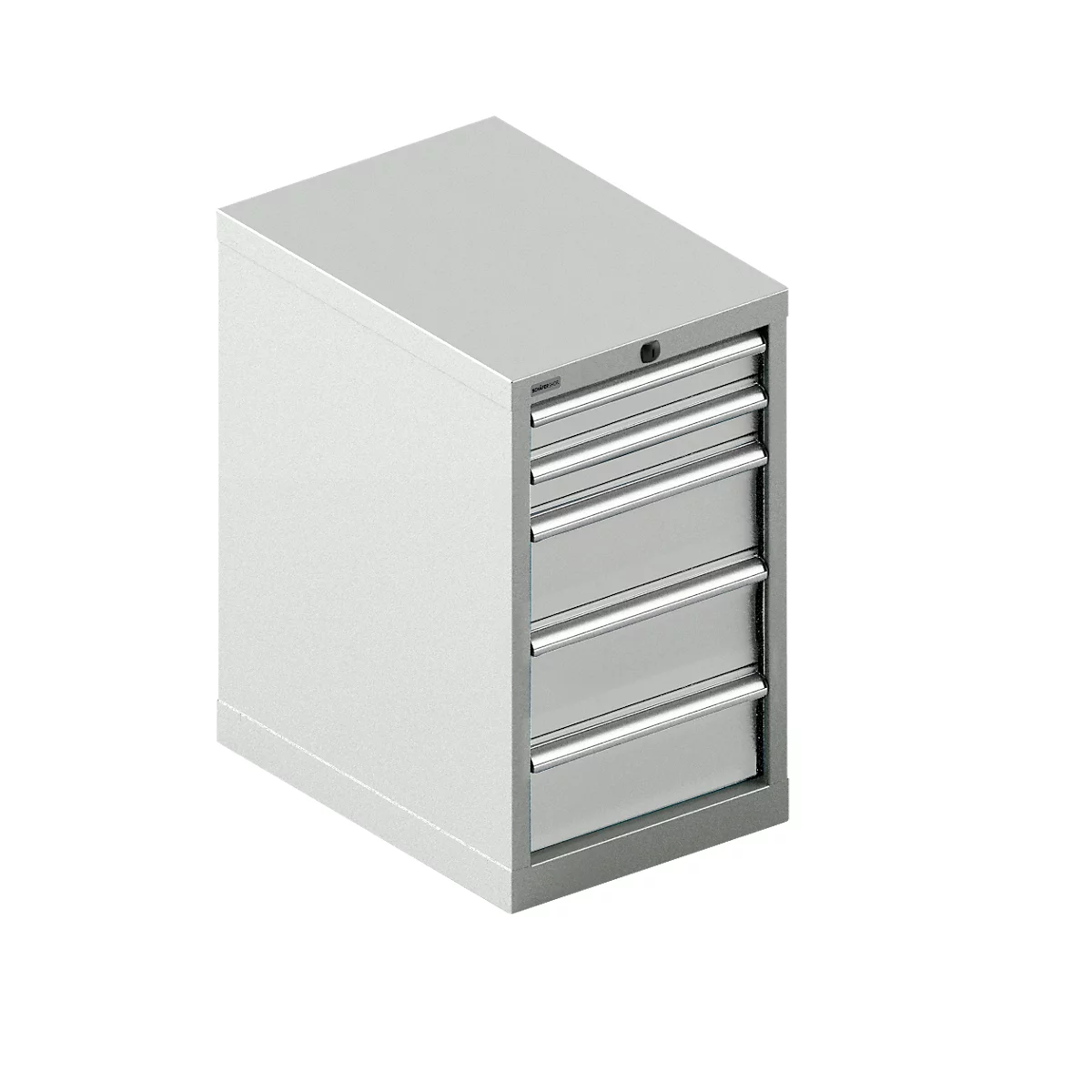 Schäfer Shop Select ladekast 18-27, 5 laden, tot 75 kg, B 411 x D 572 x H 700 mm, lichtgrijs/lichtgrijs