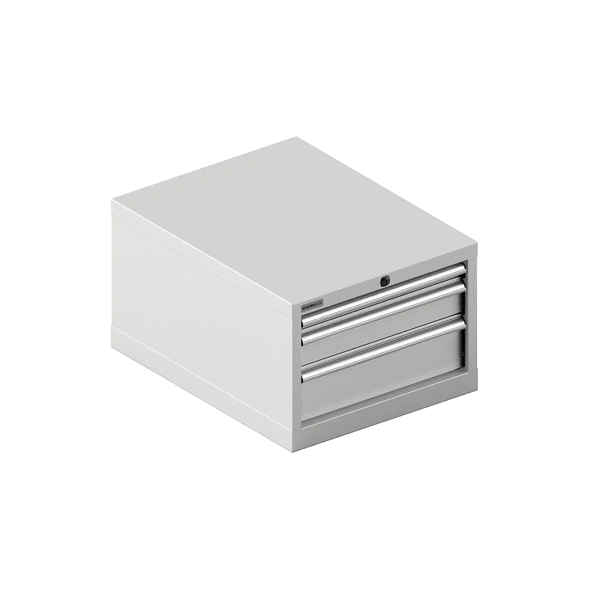 Schäfer Shop Select ladekast 27-36, 3 schuifladen, tot 75 kg, B 564 x D 725 x H 400 mm, lichtgrijs/lichtgrijs
