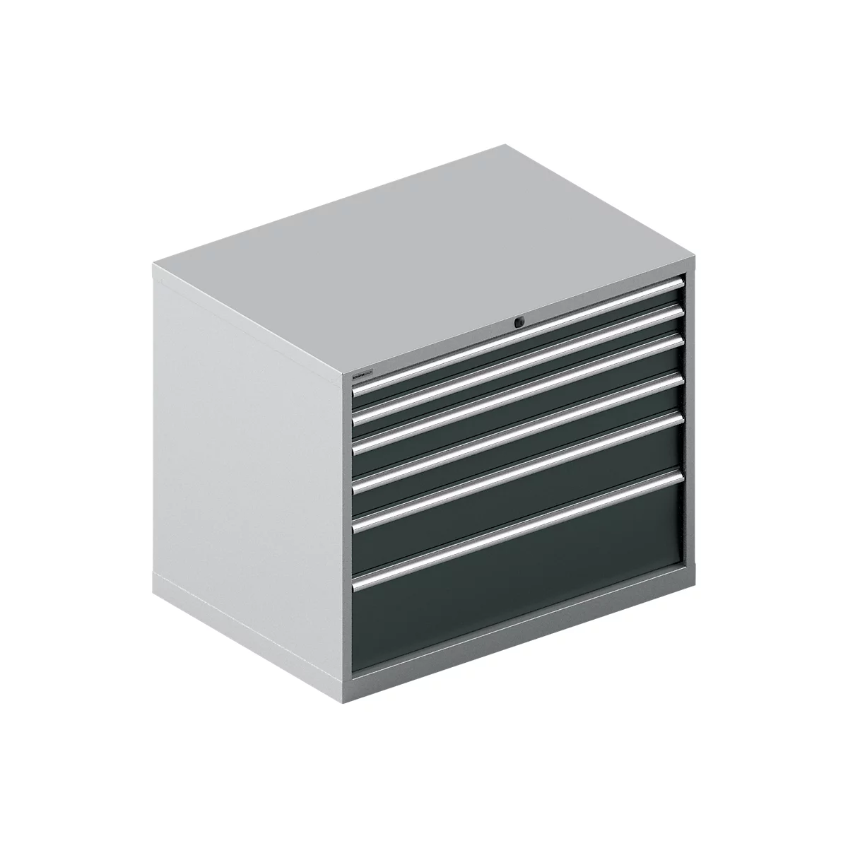 Schäfer Shop Select Ladekast 54-36 6 wit aluminium/antracietgrijs 6 wit