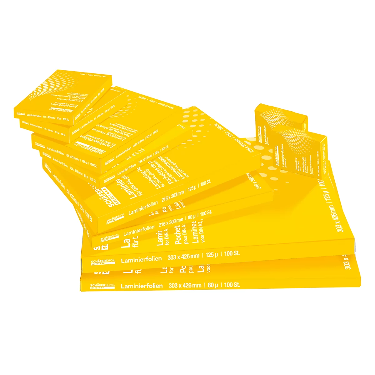 Schäfer Shop Select lamineerfolie, 216x303 mm passend voor A4, 80 µm, 5 + 1 GRATIS