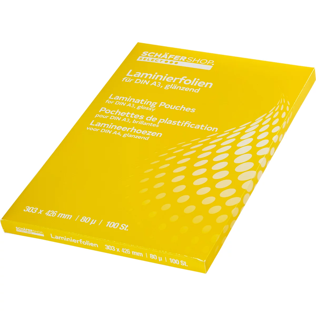 Schäfer Shop Select Laminierfolien, 303 x 426 mm für DIN A3, 80 mic, 100 Stück