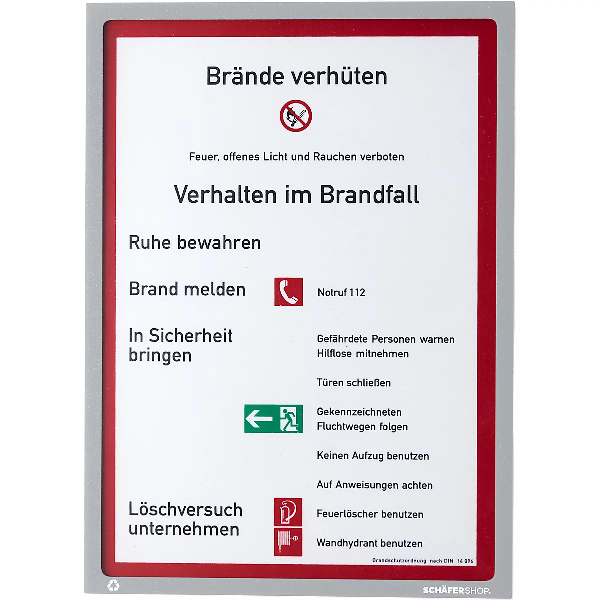 Schäfer Shop Select magneetlijst recycling, voor A4-documenten, UV-bestendig gemaakt van tot 85% gerecyclede PET-folie, grijs, 4 stuks