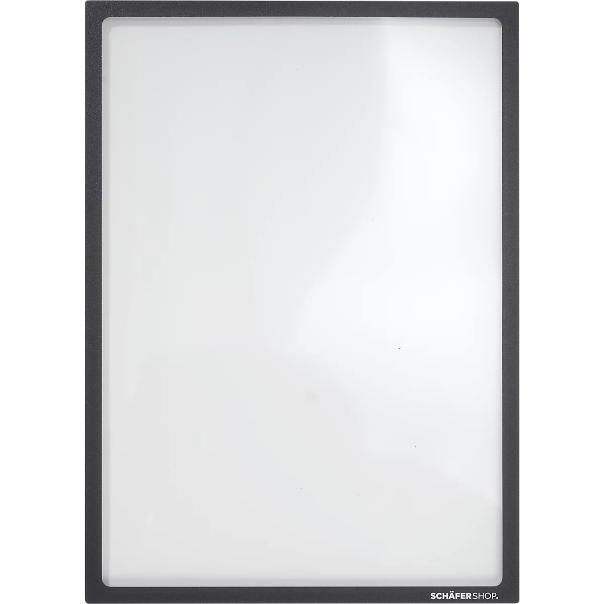 Schäfer Shop Select magneetlijst, voor A4-documenten, UV-bestendige PET-folie, zwart, 4 stuks
