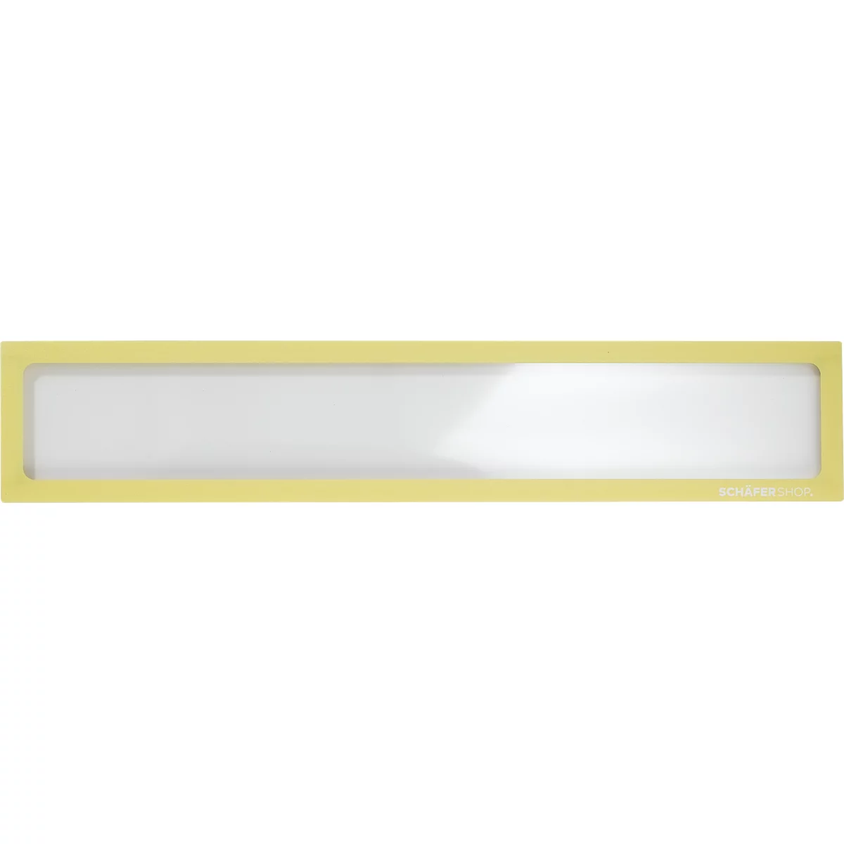 Schäfer Shop Select magneetlijst, voor koppen in A4 liggend/A3 staand formaat, UV-bestendige PET-folie, geel, 4 st.