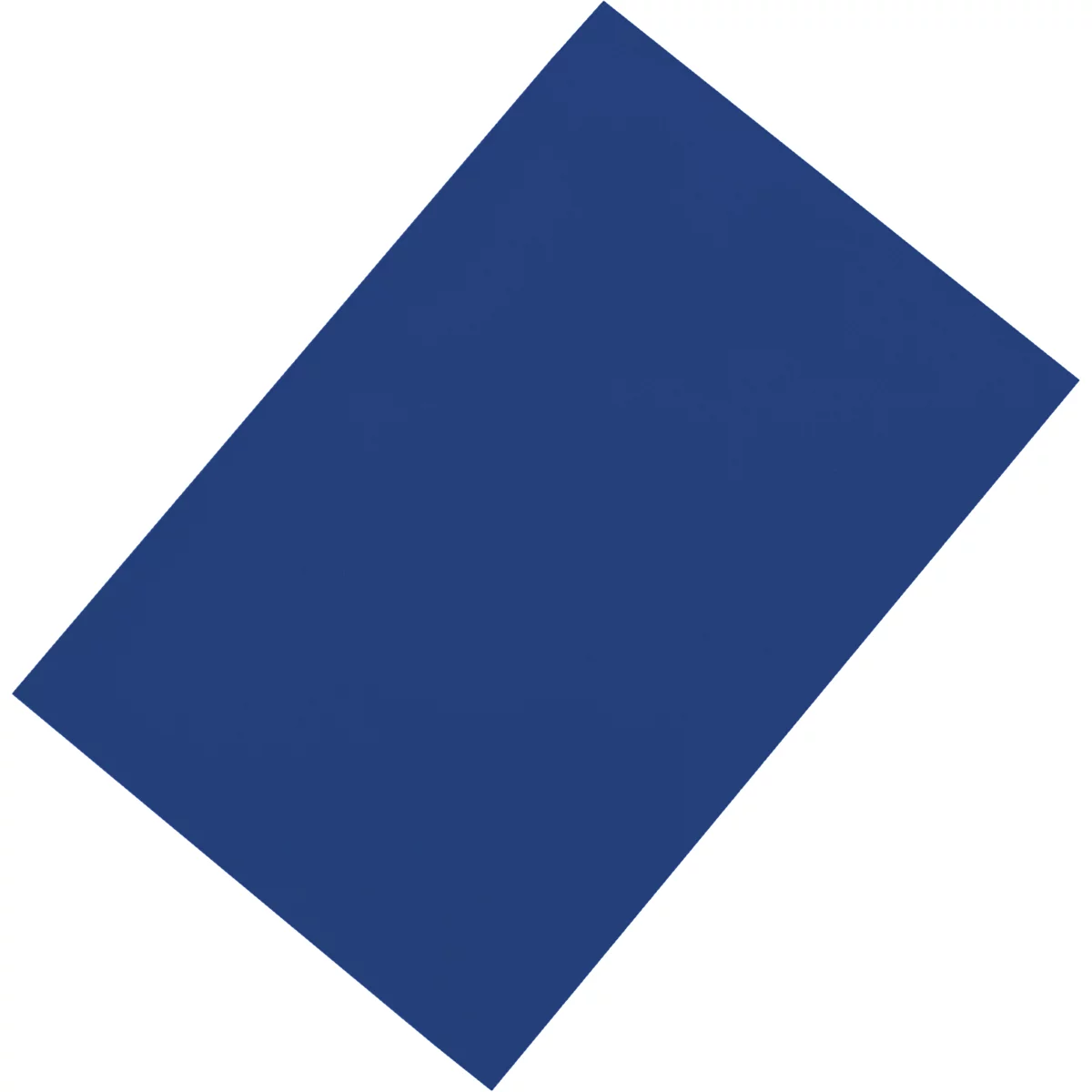 An angled, rectangular blue field on a white background.