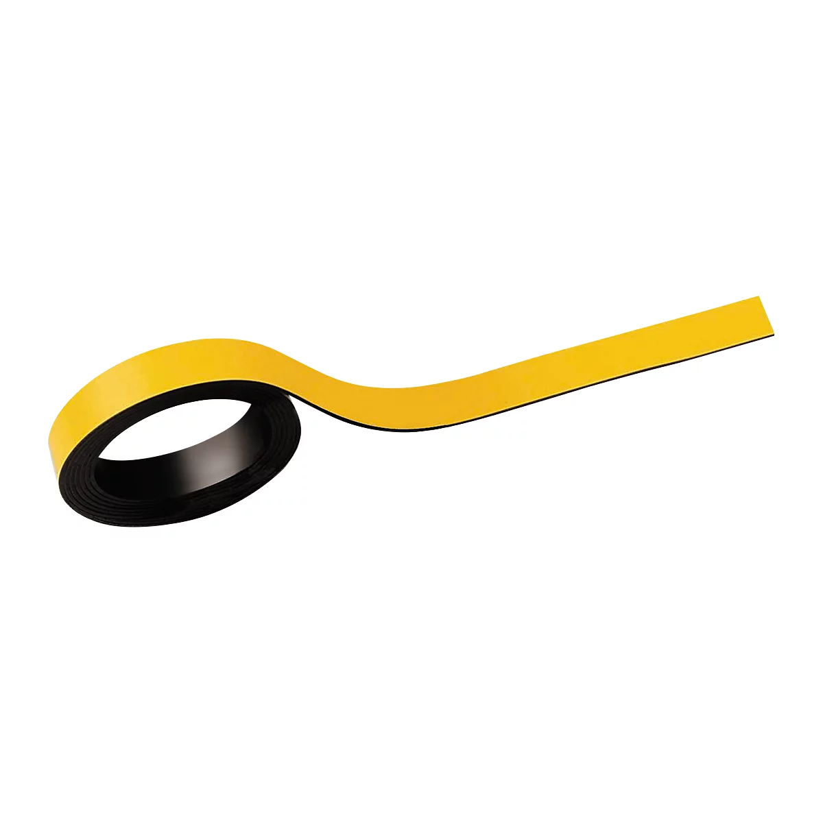 Schäfer Shop Select Magnetstreifen, beschriftbar, L 1000 x B 10 mm, 2 Stück, gelb