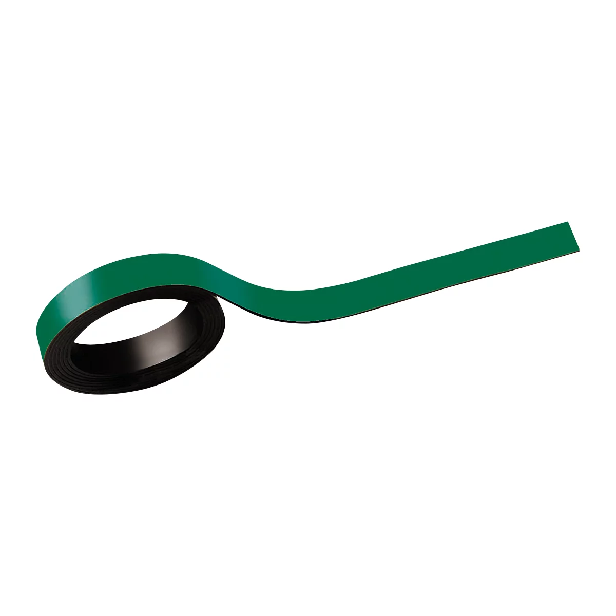 Schäfer Shop Select Magnetstreifen, beschriftbar, L 1000 x B 10 mm, 2 Stück, grün