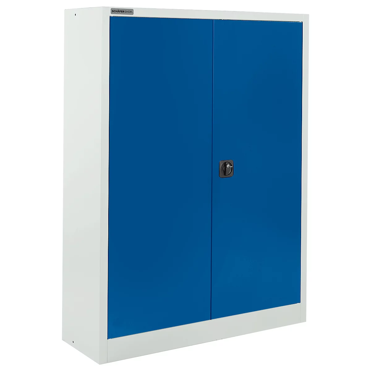 Schäfer Shop Select Materiaalkast MSI 16412i, B 1200 x D 400 x H 1535 mm, 3 etages, staal, lichtgrijs/gentiaan blauw