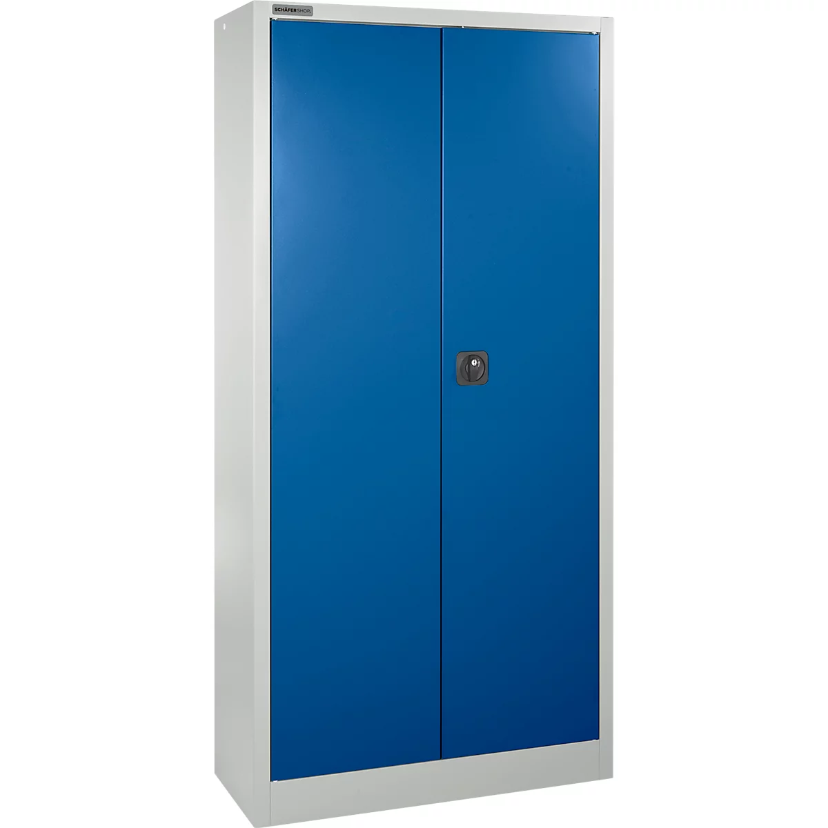 Schäfer Shop Select Materiaalkast MSI 2409, staal, 6 legborden, B 950 x D 400 x H 1935 mm, lichtgrijs/enziekblauw 