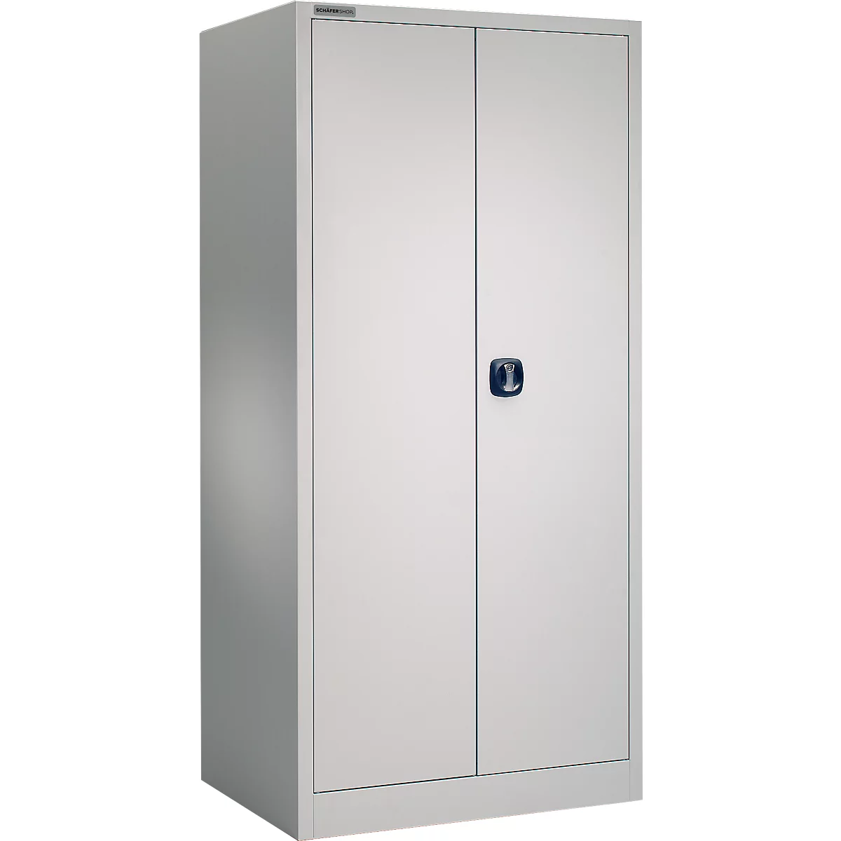 Schäfer Shop Select materiaalkast MSI 2609 S, versterkte uitvoering, tot 100 kg/plank, B 950 x D 600 x H 1935 mm, blank aluminium/wit aluminium