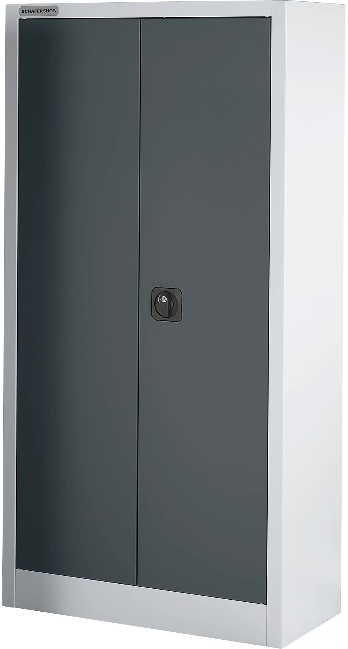 Schäfer Shop Select Material cabinet MSI 16408i , A 800 x P 400 x H 1535 mm, 3 estantes, acero, aluminio blanco/gris antracita