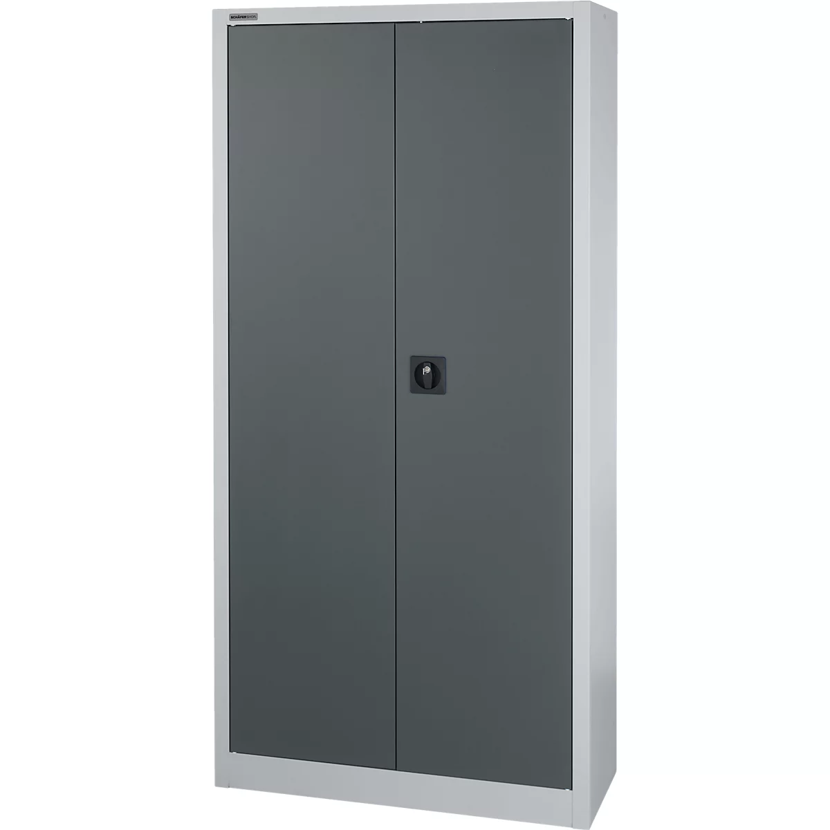 Schäfer Shop Select Materialschrank MS 2409, H 1935 mm, Leergehäuse, Weißalu/anthrazitgrau