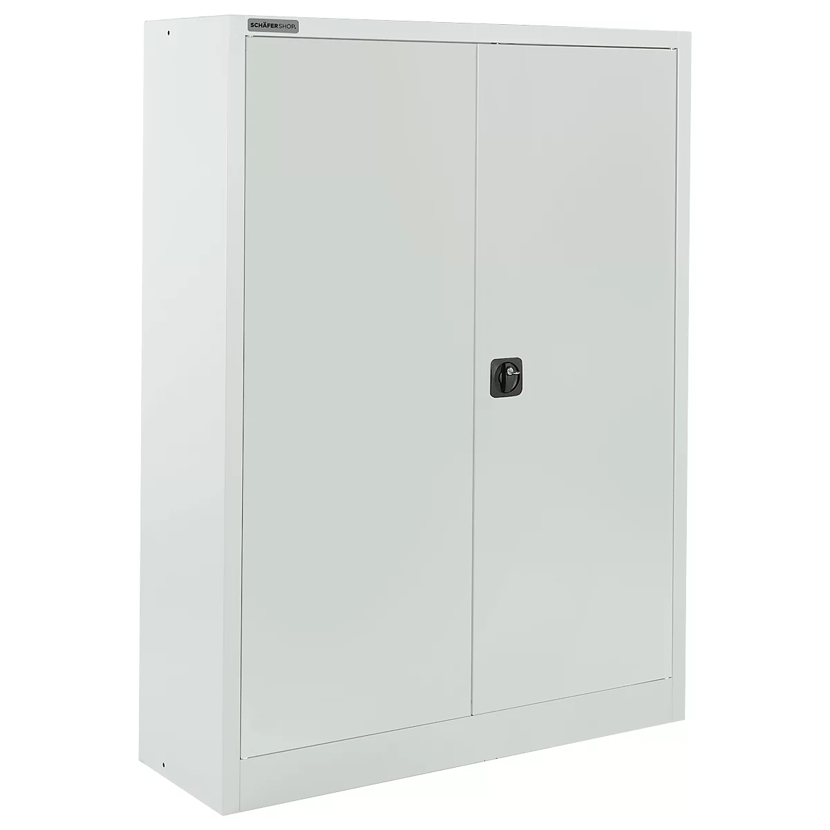 Schäfer Shop Select Materialschrank MSI 16412, B 1200 x T 400 x H 1535 mm, 3 Böden, Stahl, lichtgrau RAL 7035