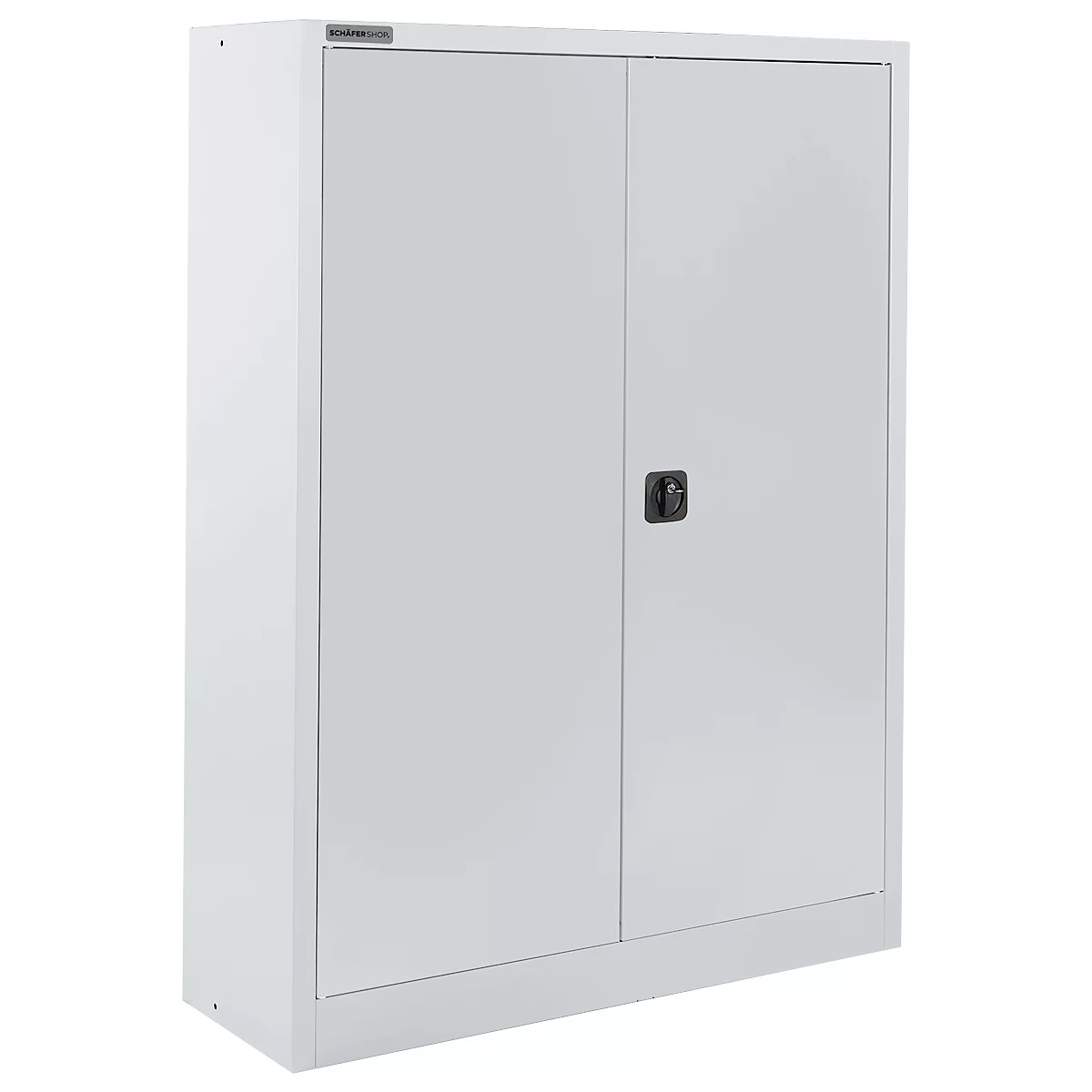Schäfer Shop Select Materialschrank MSI 16412, B 1200 x T 400 x H 1535 mm, 3 Böden, Stahl, weißaluminium RAL 9006