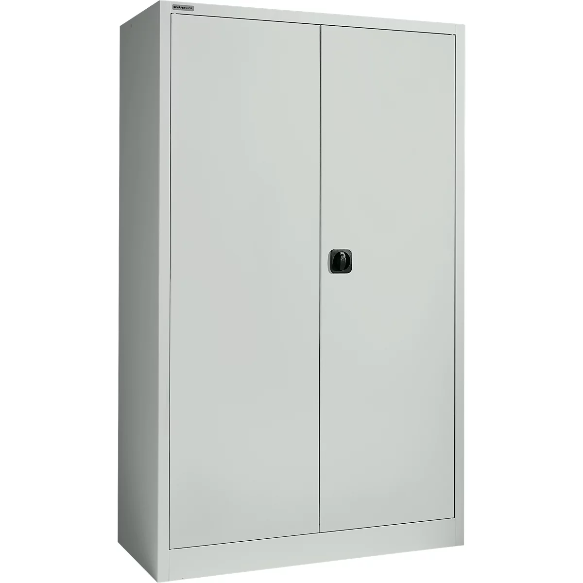 Schäfer Shop Select Materialschrank MSI 2512, 5 Ordnerhöhen, 4 Zwischenböden, Zylinderschloss, B 1200 x T 500 x H 1935 mm, lichtgrau