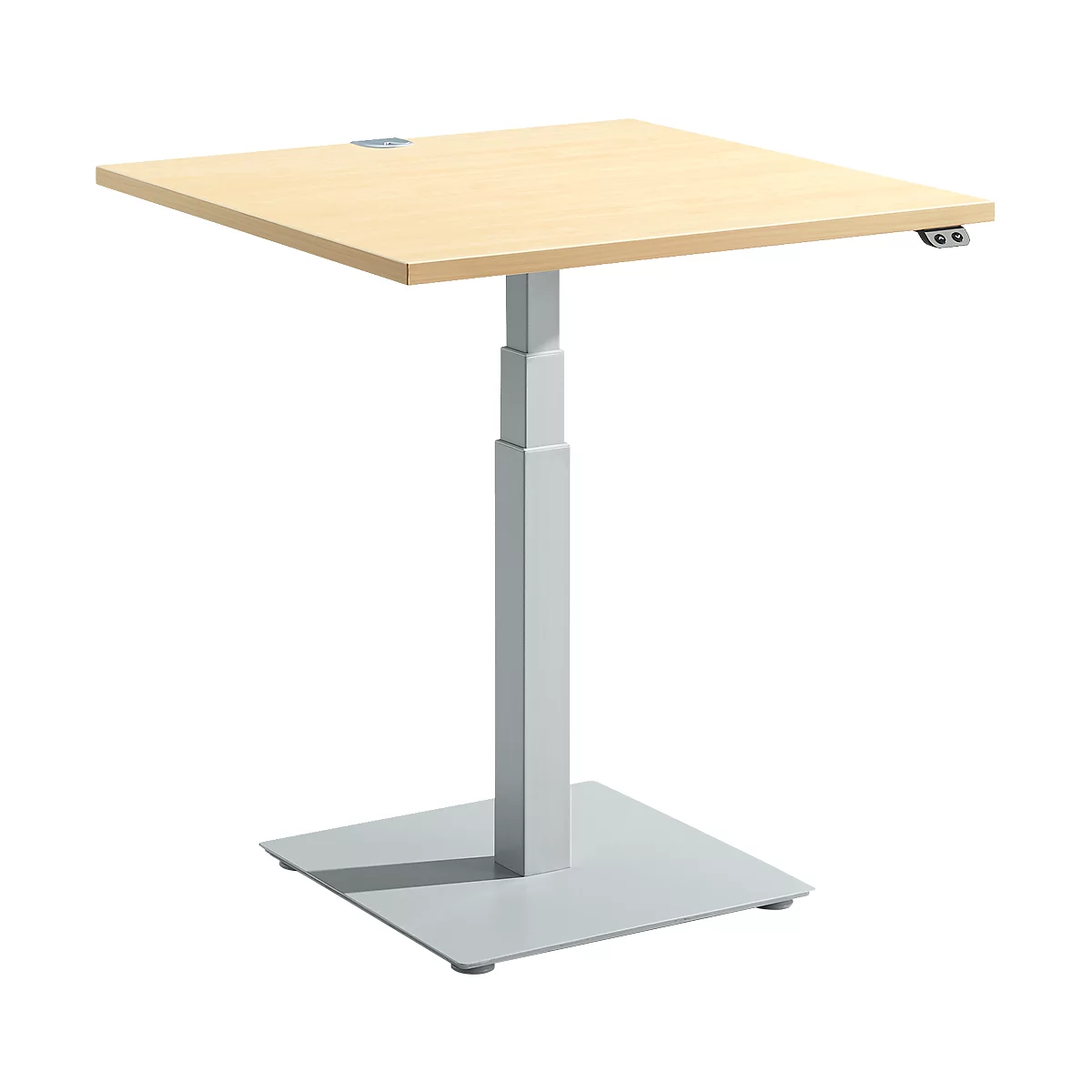 Schäfer Shop Select Mesa auxiliar FLEXXAS, regulable en altura eléctricamente, ergonómica, W 800 mm, arce 